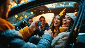 Feliz Ano Novo confiante