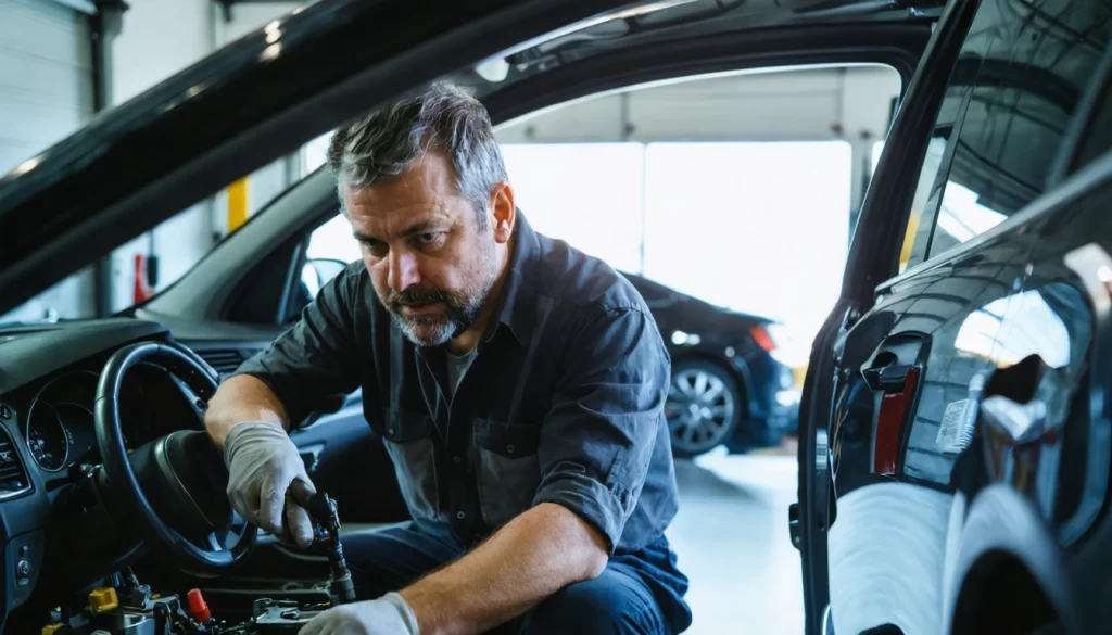 Revisão de freios na chuva