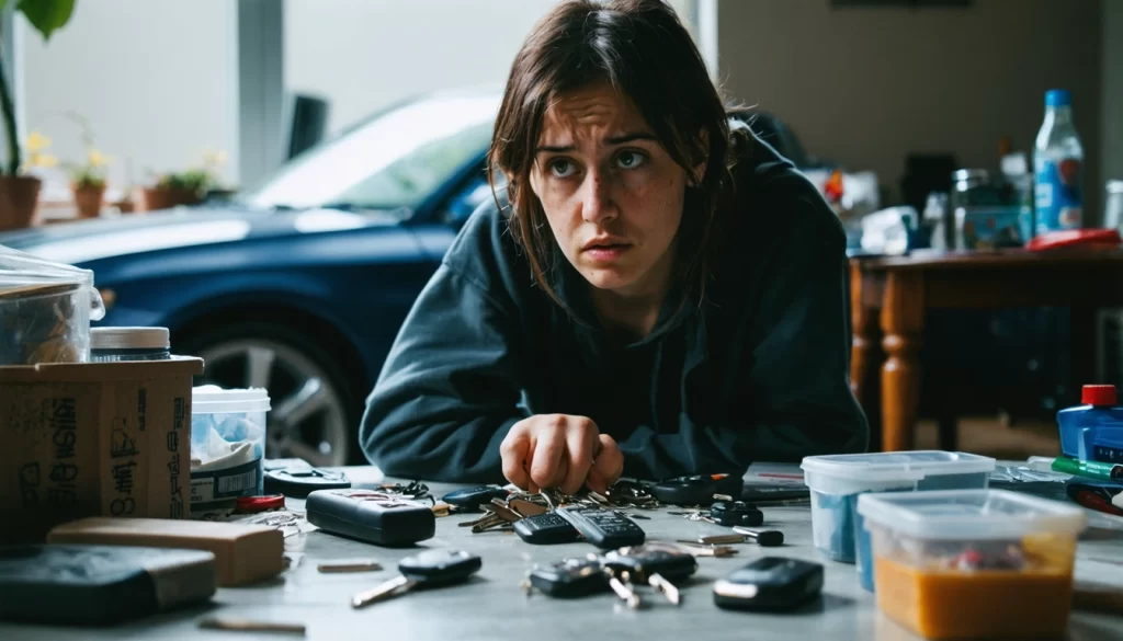 Chaves do veículo perdidas